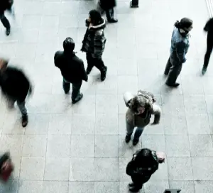 People walking in the street